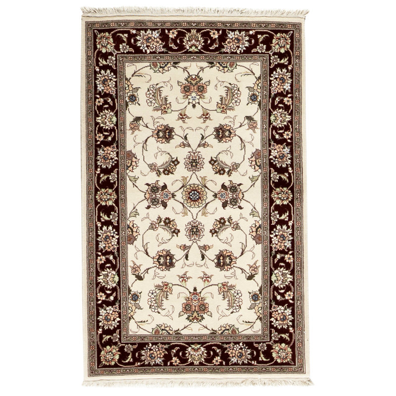 Tapis rectangulaire noué à la main
