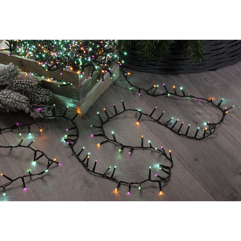 Aurora 5816.6cm LED Indoor / Outdoor String Lights, Pink/Green/Yellow