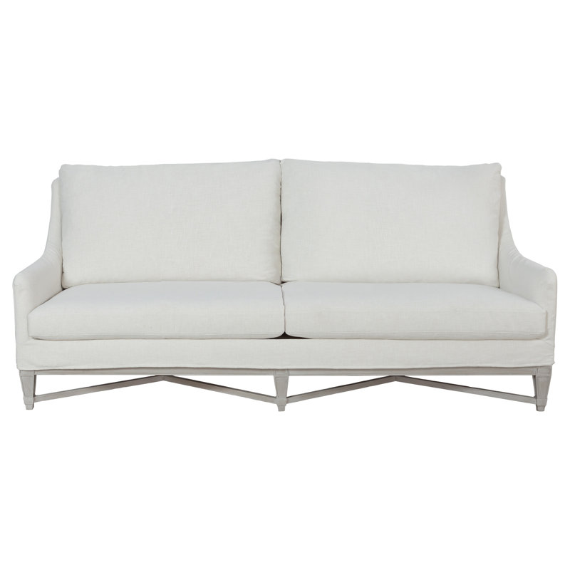 Chesapeake 89'' Slipcovered Sofa, Almond Buff, 3708 Seal Polyester Blend