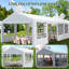 Galvanized Steel Party Tent - Heavy Duty Wedding Tent with 4 Sandbags-93565542