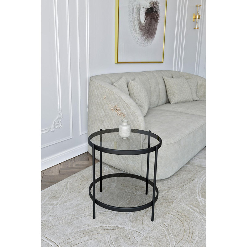 Siyan End Table, Transparent