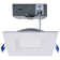 12 Watt LED Canless Low Profile Regress Baffle Downlight - 4 Inch - Remote Driver - CCT Selectable - Square Shape - White Finish - 120 Volt