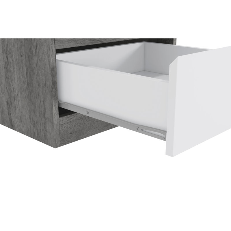 Lukman 45cm W Manufactured Wood Bedside Table