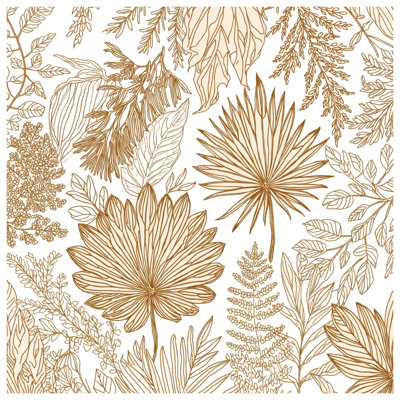 Intricate Line Botanical Canvas Gallery Wrap in Many Sizes
