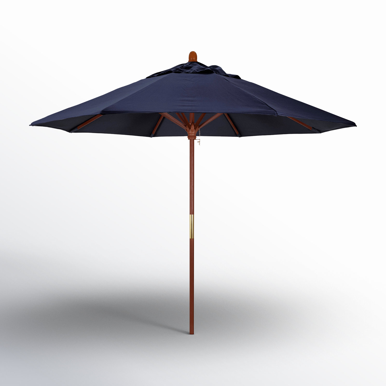 Manford 108'' Sunbrella® Outdoor Umbrella, Canvas Navy Sunbrella® Canvas