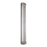 Tower 1 - Light LED Dimmable Aged Brass Flush Mounted Sconce