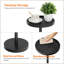 Table de bout ronde en bambou-910123405