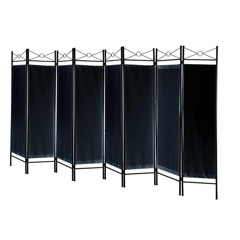 Cloison pliante Rhiann, 8, Noir