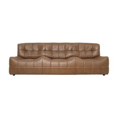Casa 93" Leather Sofa, Antique Sienna