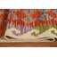 Tapis géométrique réversible en laine Kilim 10 x 16