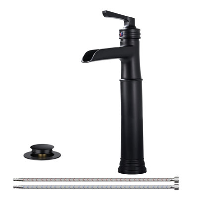 Vessel Bathroom Faucet With Drain Assembly