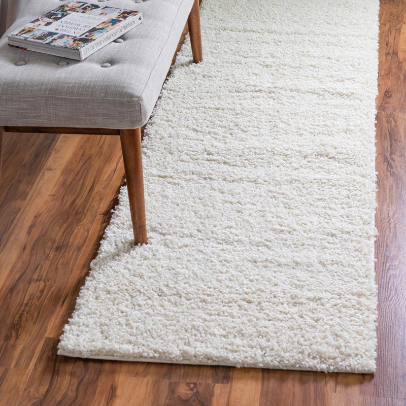 Tapis décoratif, Tapis de couloir 2 pi 7 po x 10 pi, Ivoire ivoire