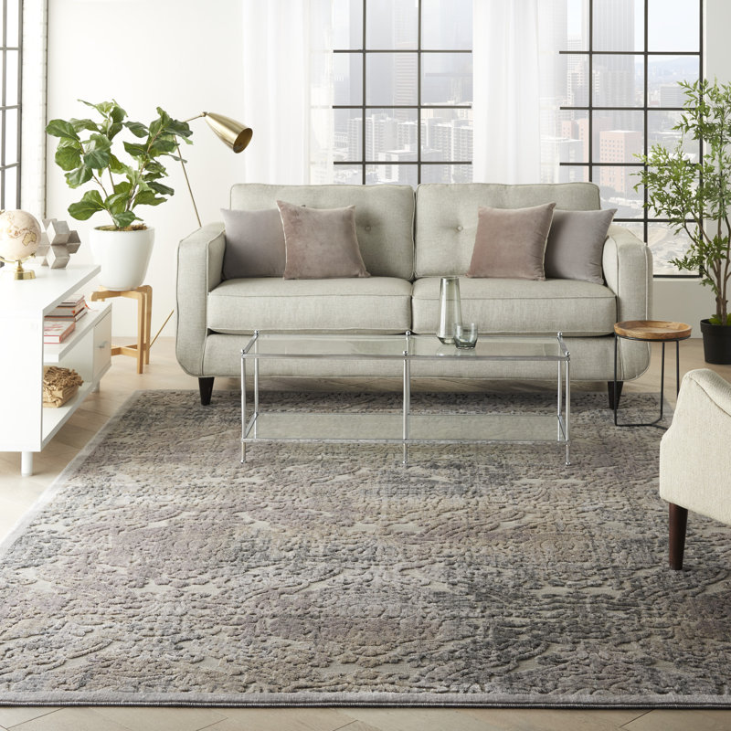 Tapis gris Marty, Rectangle 7 pi 9 po x 10 pi 10 po