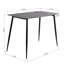 Langlois Metal Base Dining Table