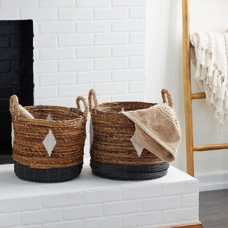 Dakota Fields Wicker Decorative Basket