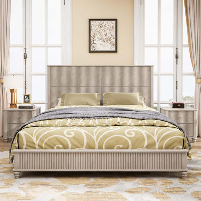 3-Piece Bedroom set with a Bed and 2 Nightstands