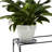 Set Of 2 Black Metal Wire Rectangular Nesting Planter Stand