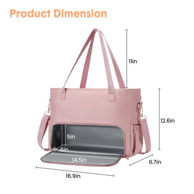 Sac fourre-tout de travail pour femme avec compartiment repas isolé