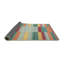 Tapis de zone rouge/vert/orange contemporaine-737771054