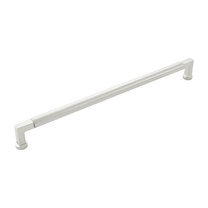 Parkview Collection Handle Pull - Cabinet - Transitional Hardware for Drawers & Cabinets, 12", Polished Nickel