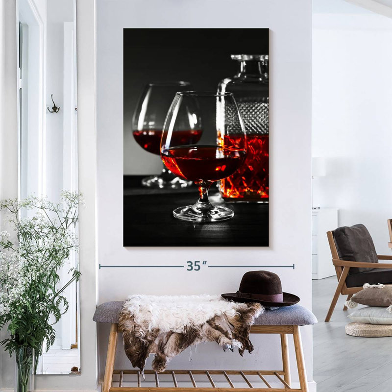 " Cognac Drinks " by SodaPopArt, 39" H x 26" W x 1.25" D