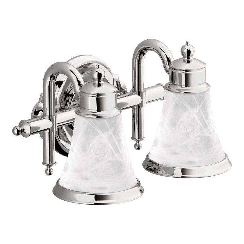 Waterhill 2-Light Vanity Light, Chrome