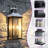 2 - Light 20.6''H Black Iron Bubbled Glass Shade Waterproof Outdoor Wall Latern With Dusk To Dawn