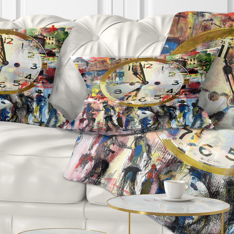 Coussin lombaire abstrait Abstract People and Time