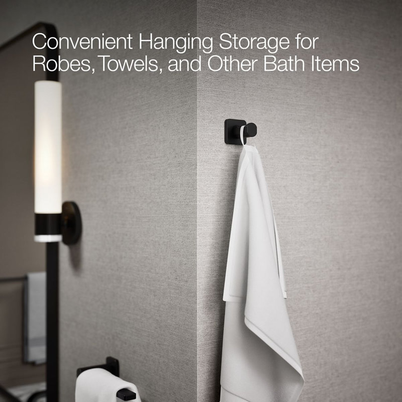 Parallel™ Robe Hook, Matte Black