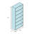 Solid Oak Wood Standard Bookcase with Adjustable Shelves-304367573