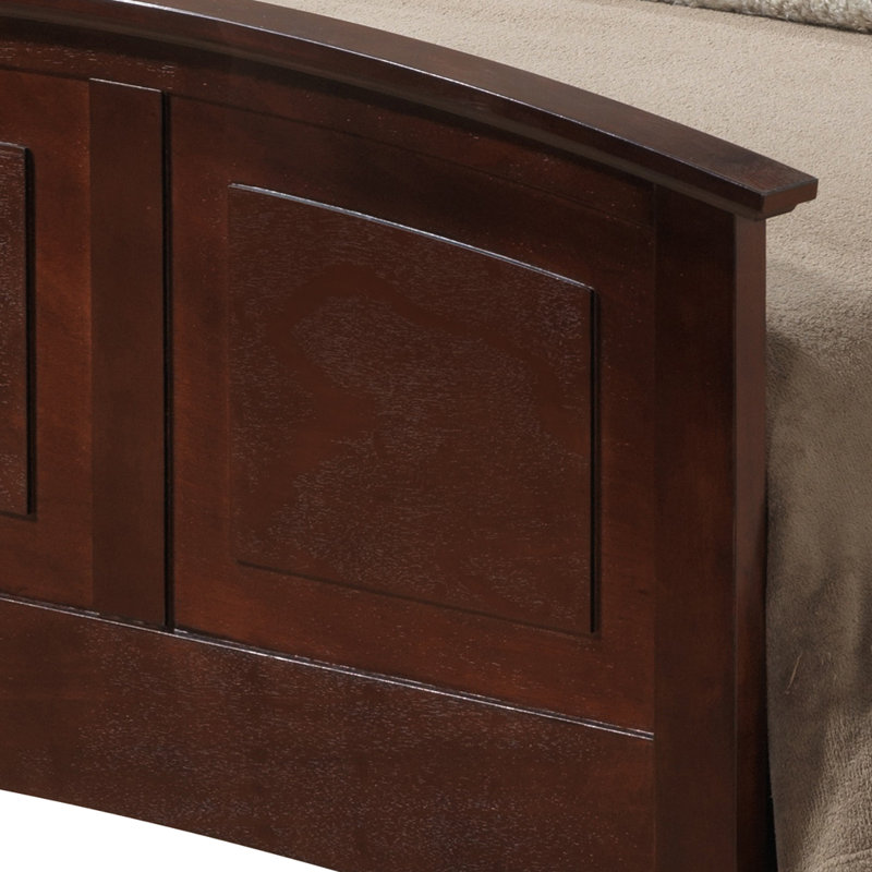 Chene Low Profile Bed, Cappuccino, Twin