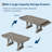 71-Inch Dining Table with Dual Storage Drawers, Sturdy Wood Finish, Waterproof & Heat-Resistant Surface for Modern Dining-791100597