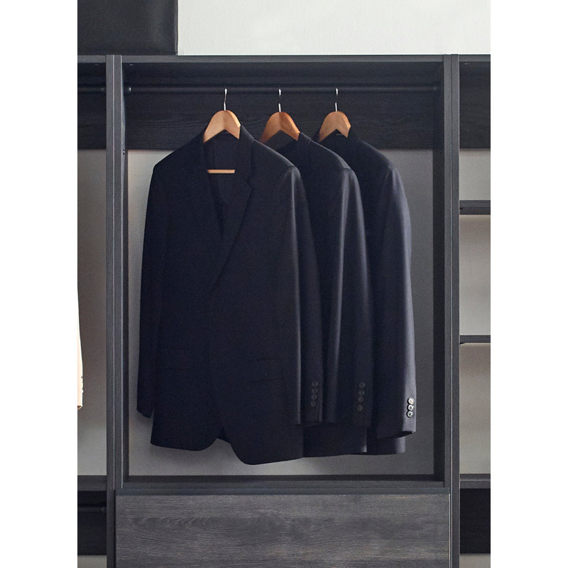 Kalinikos 94.19'' Closet System, Black