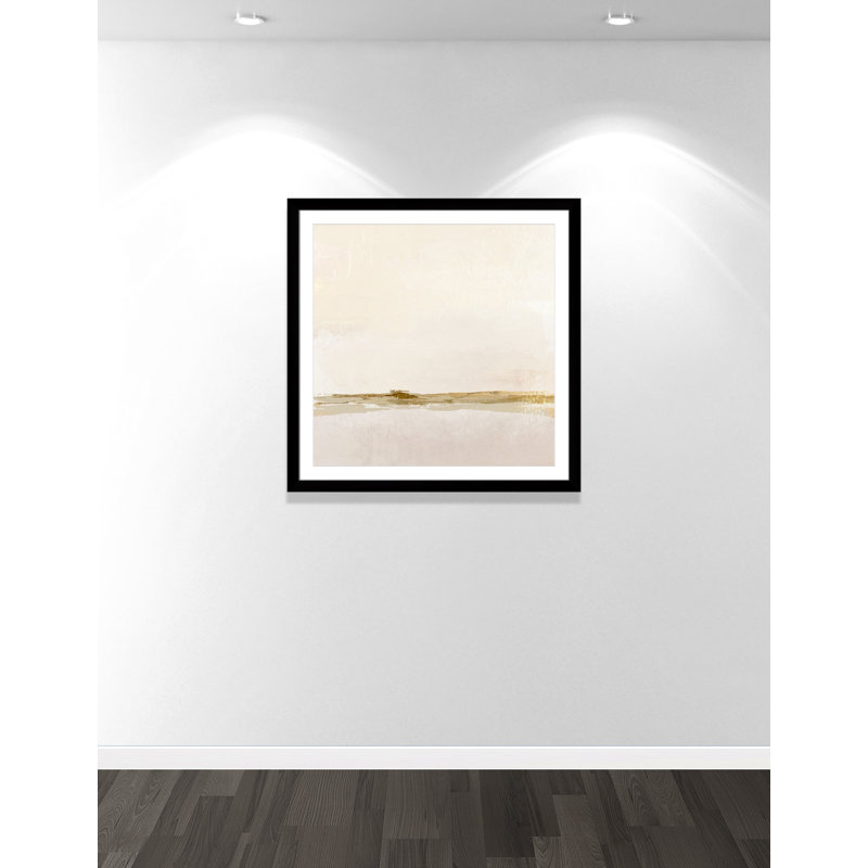 Impression abstraite étonnante par Denise Brown, H 37,5 po x l 37,5 po, Cadre noir