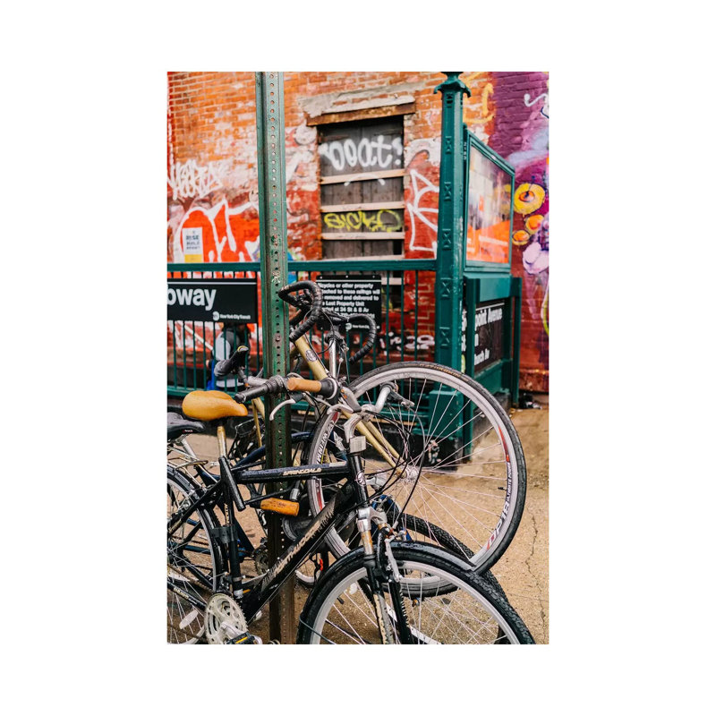 Brooklyn Bike II by Bethany Young - Print on Canvas, 30.48cm H x 20.32cm W x 1.91cm D, Wrapped Canvas