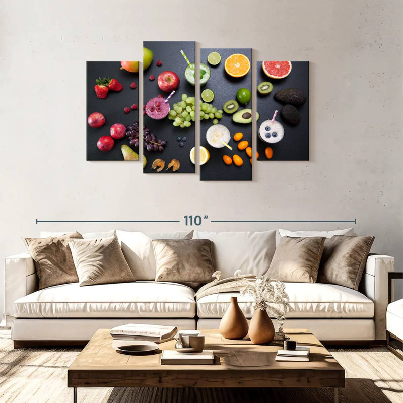 Yarlin Fruit Smoothies, 48" H x 75" W