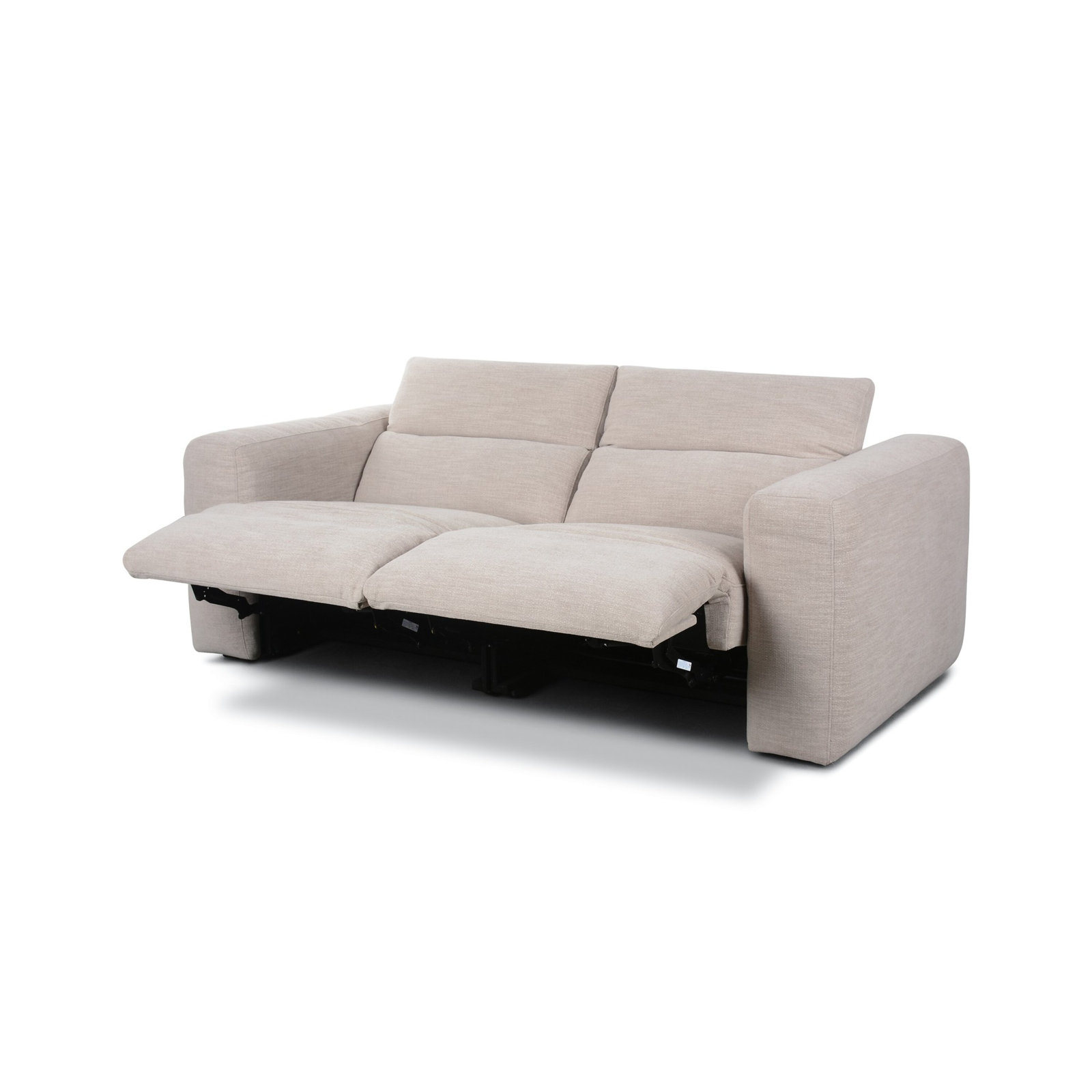 Amed 89'' Upholstered Sofa, Laken Stone Polyester Blend