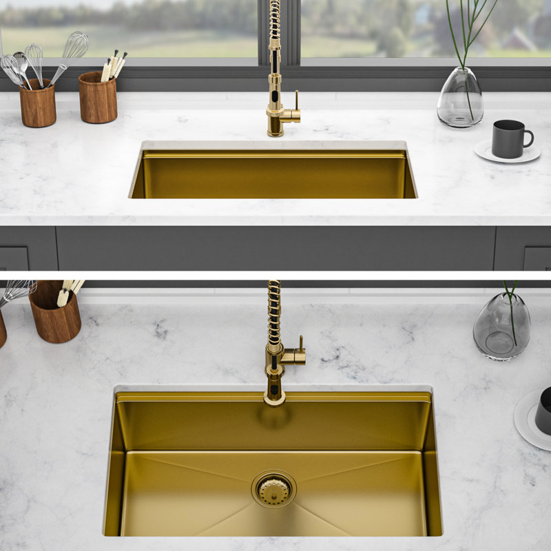 DEFFC-acfef Undermount Single Bowl Kitchen Sink