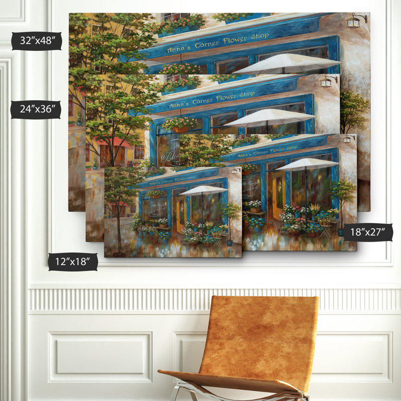 Boutique d’angle d’Anna-impression sur toile, H 18 po x l 27 po x P 1,5 po