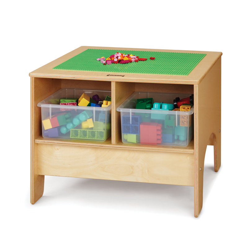 Jonti-Craft® KYDZ Building Table, 19" H x 28" L x 25" W, Colored
