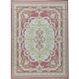 Hand-Knotted High-Quality Red and Gold Area Rug