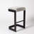 Upholstered Counter Stool with Metal Frame