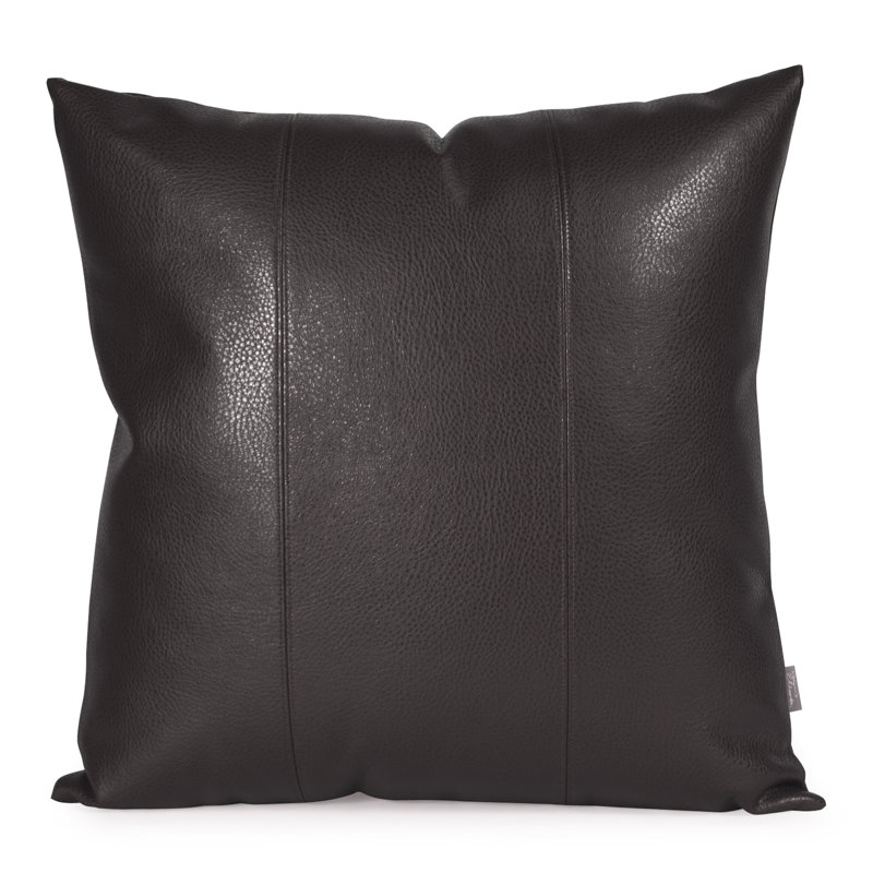 Decorative Reversible Throw Pillow, Black, 24" x 24"
