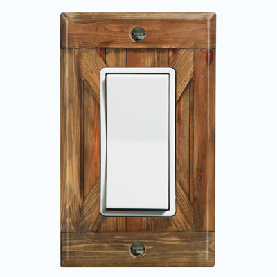 Plaque murale standard en bois brun