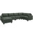 Zanavia U Shaped Corduroy Sectional Sofa Modular Sectional With Storage Ottoman-1453625457-1410014296