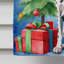 Drapeau de Noël maison de renne-112702307