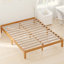 Base de lit plateforme en bois avec lattes de support | Sommier sans ressorts, support de lattes robuste, design minimaliste moderne-862105900