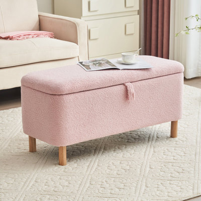 39.3" Storage Ottoman Bench for End of Bed