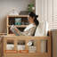 Canapé-lit modulaire en coton et lin blanc crème-912383257