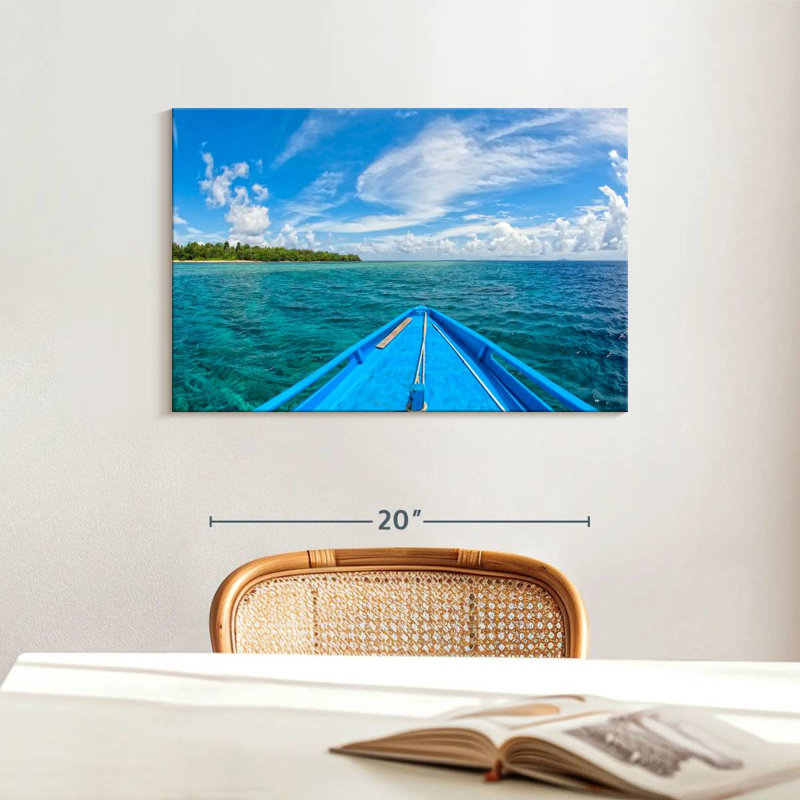 Siladen Island Boat, 16" H x 24" W